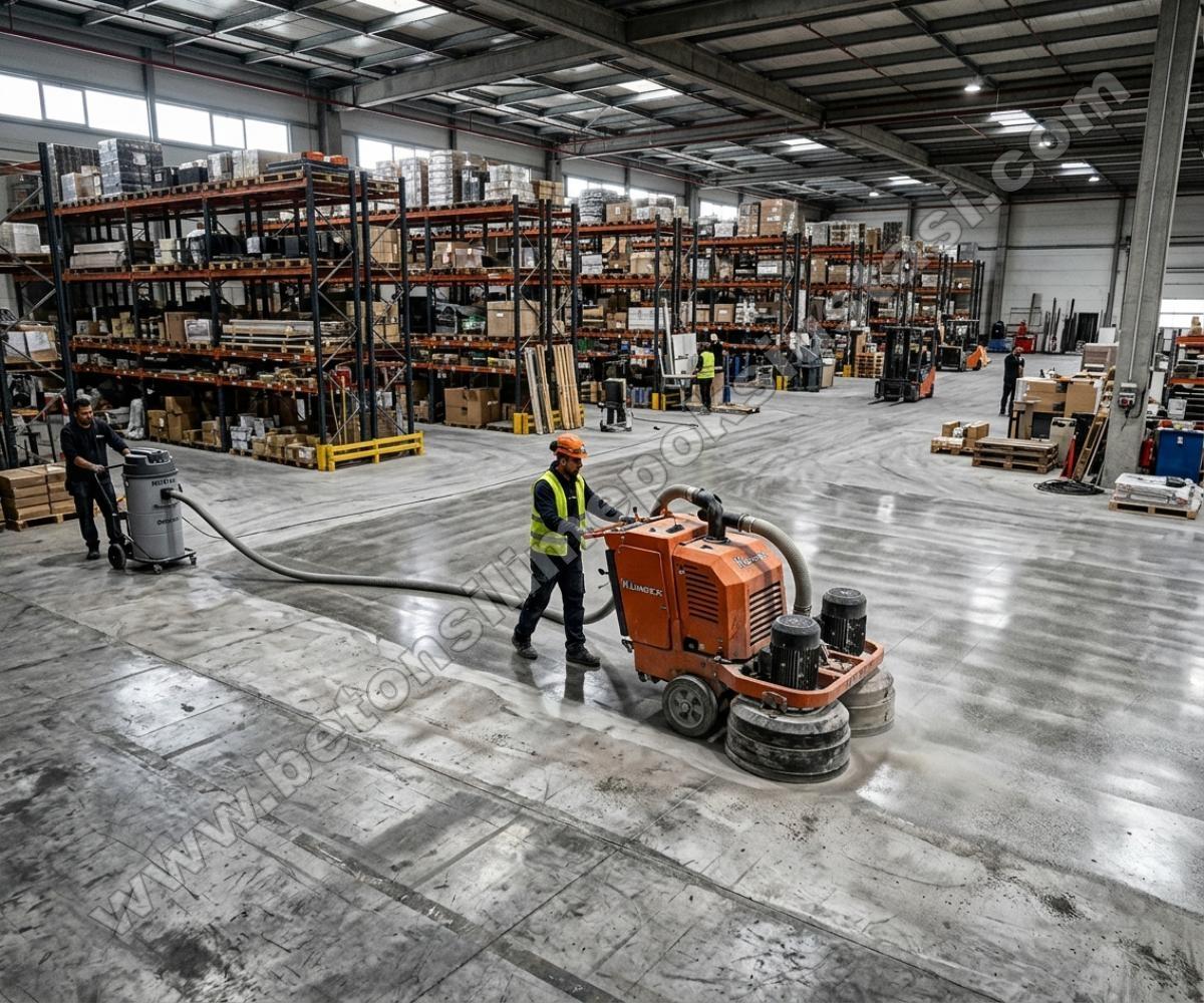 AVM ve showroom zemin beton silimi